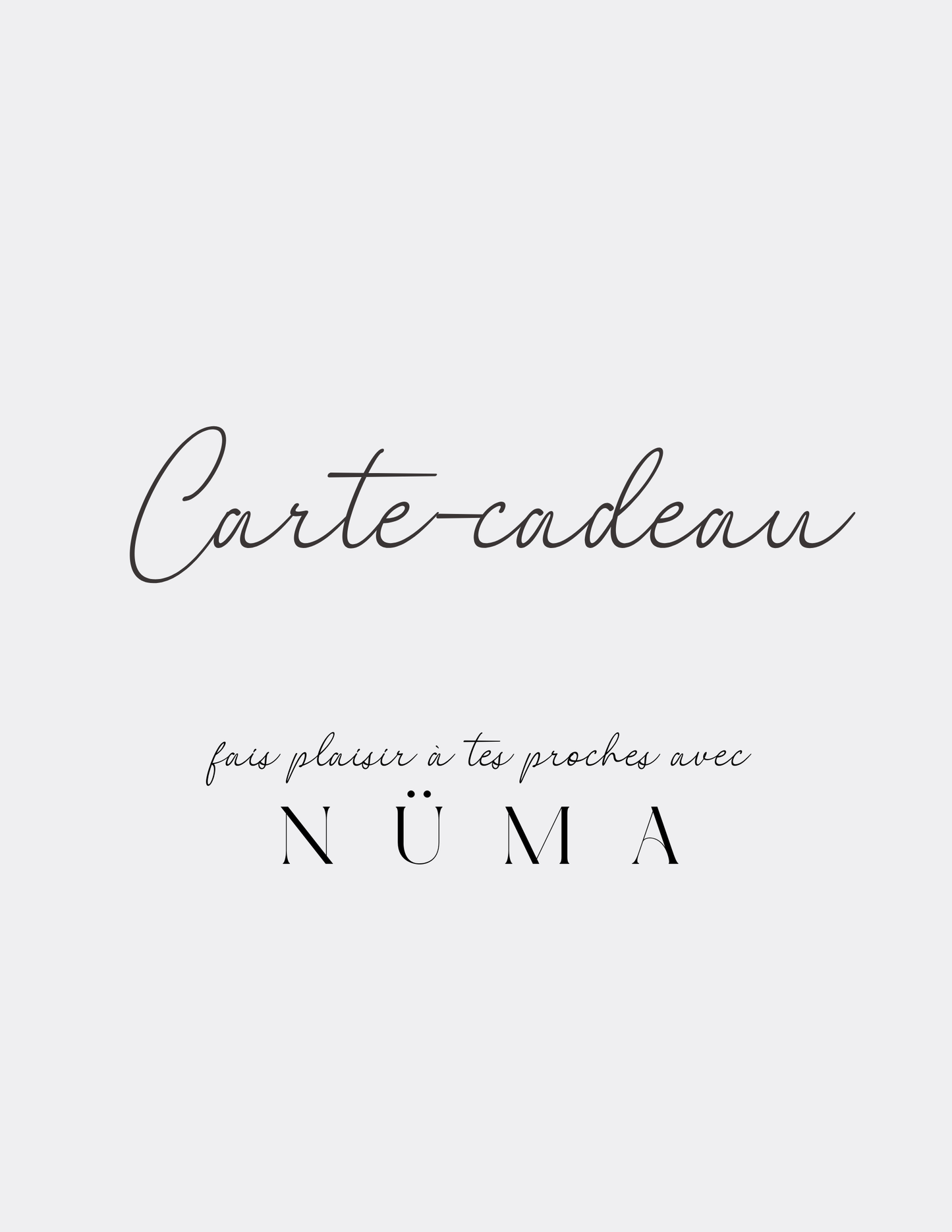 Carte-cadeau NÜMA DESIGN.CO