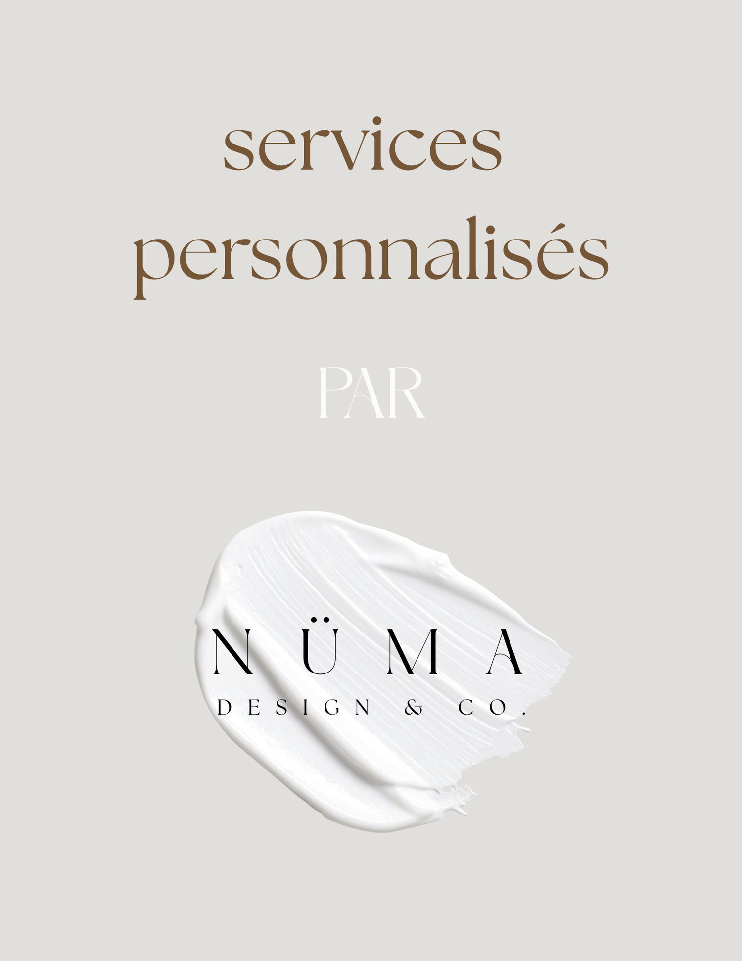 Services personnalisés