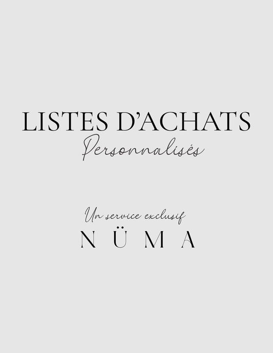 Liste d’achats personnalisée